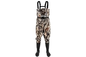 Night Cat Fishing Waders for Men Women Waterproof Hunting Chest Wader with Bootfoot Belt Breathable Lightweight Size 6 to 14