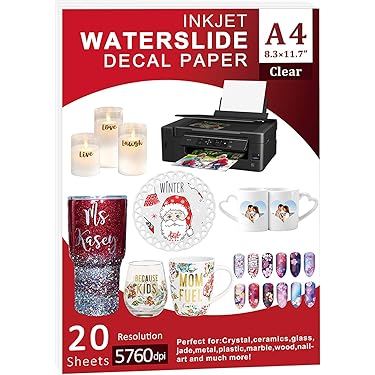 Laser Water Slide Decal Transfer Papier A4 Transparante Kleur Geen