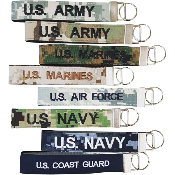 United States Army I Love My Soldier Keychain - Nylon Military Appreciation Key Ring