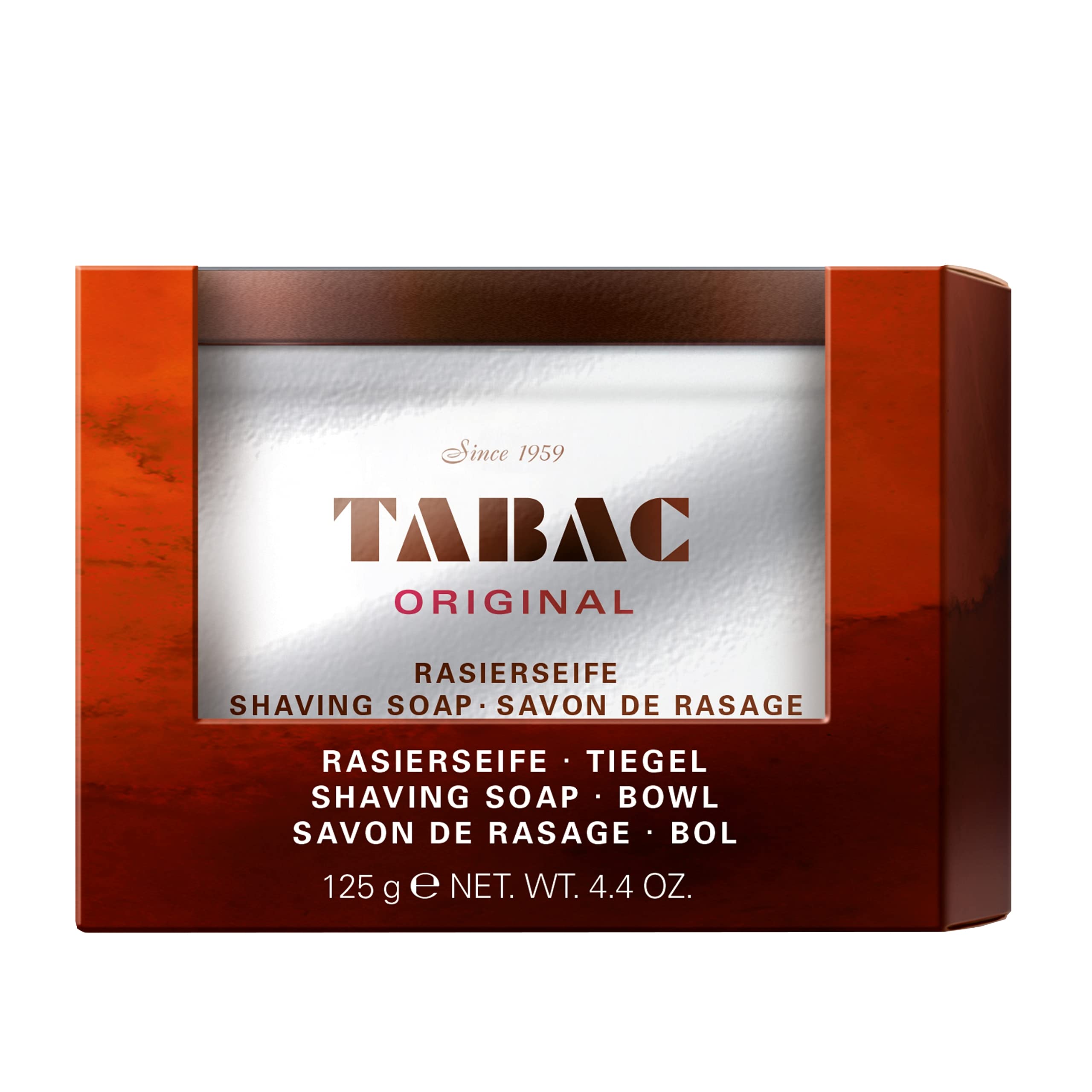 Tabac Original Men's Shaving Soap in Bowl 125g - Classic Scented Lather for Smooth Shave