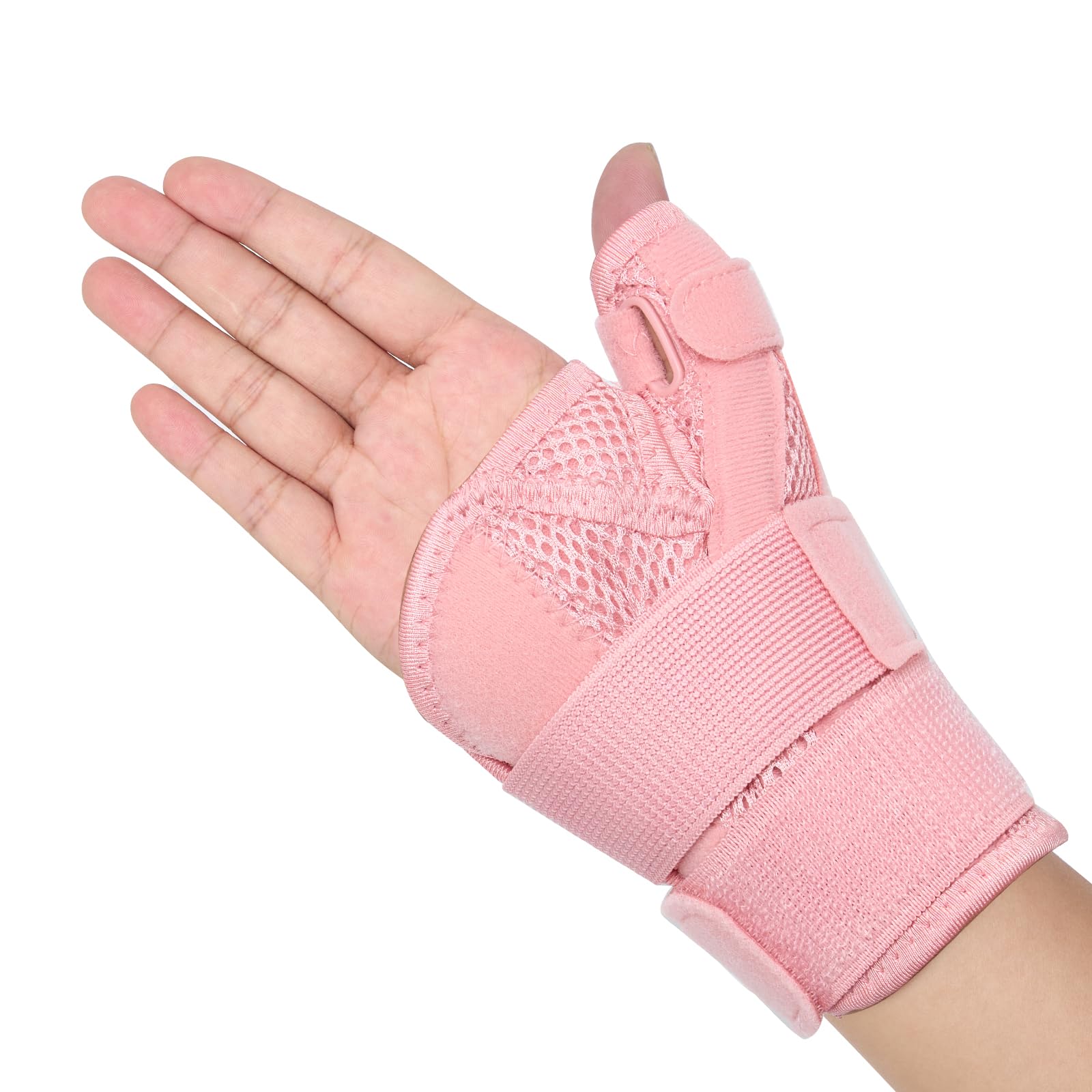 QpenguinBabies Upgraded Thumb Brace for Right & Left Hand, Reversible Thumb Splint for Arthritis Pain And Support, Thumb Stabilizer for Sprains, Tendonitis Relief, Thumb Brace for Women Pink