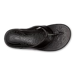 OLUKAI Mekila Men's Beach Sandals, Full-Grain