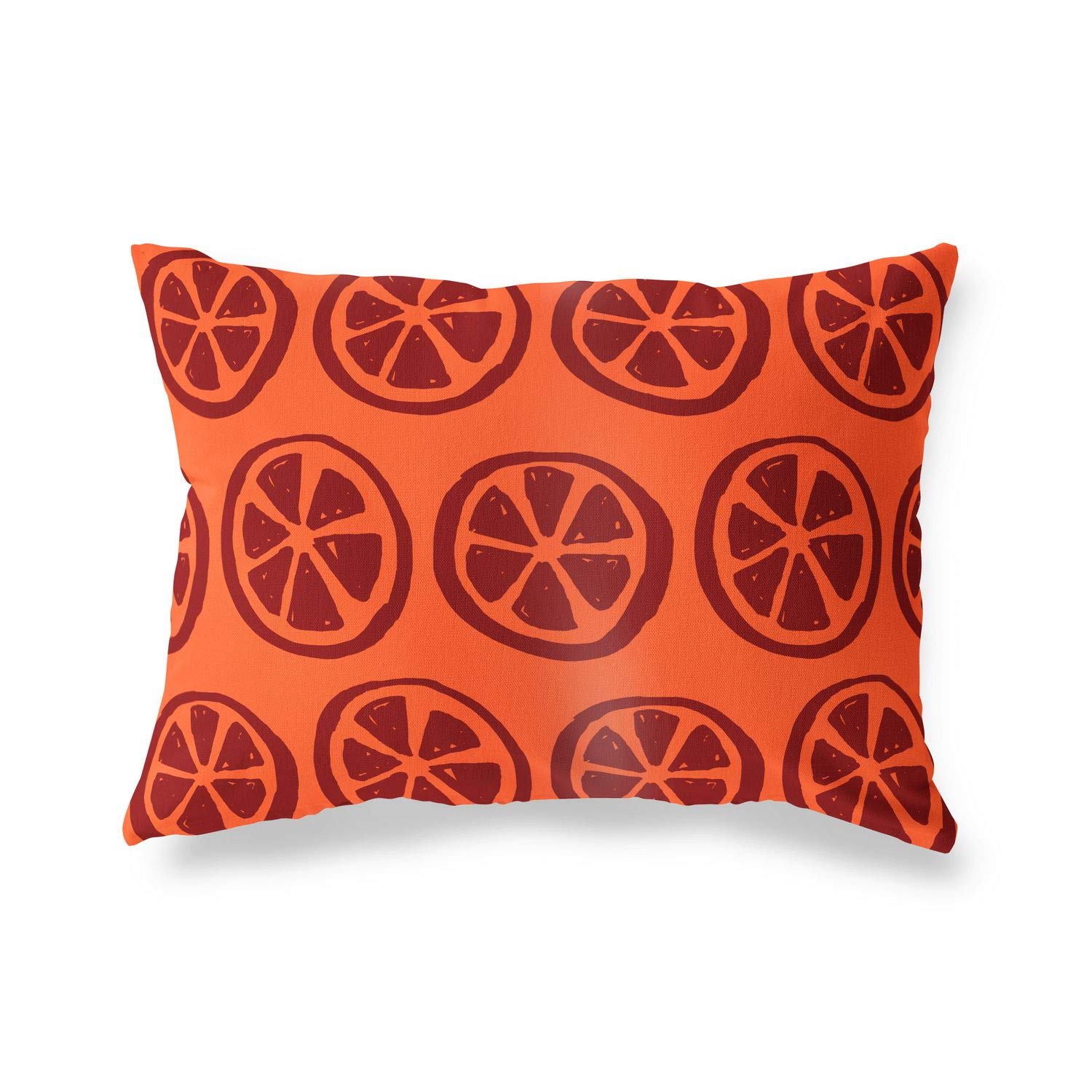 BonaMaison Decorative Cushion Cover, Orange Bordeux Throw Pillow Covers, Home Decorative Pillowcases for Livingroom, Sofa, Bedroom, Size: 45X60 Cm - Designed and Manufactured in Turkey