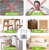 GICUNK 32Pcs Chair Leg Protectors Large 26-39mm Silicone Floor Sliders view 7