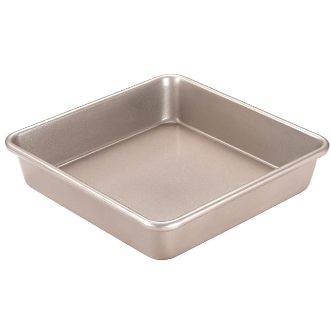 CHEFMADE 8Inch Square Cake Pan, Nonstick Carbon Steel Bread Pan, FDA CHEFMADE 8Inch Square Cake Pan, Nonstick Carbon Steel Bread Pan, FDA