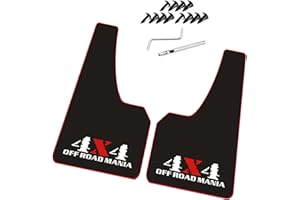 QUYDDC Large Size Universal Soft Glue Heavy Duty Splash Guards Mud Flaps Fenders - Dirt/Slush Protection, Easy Installation (2 Pcs Front/Rear Tires) Fit for Truck, Off-Road Vehicle, Large, Van (4X4)