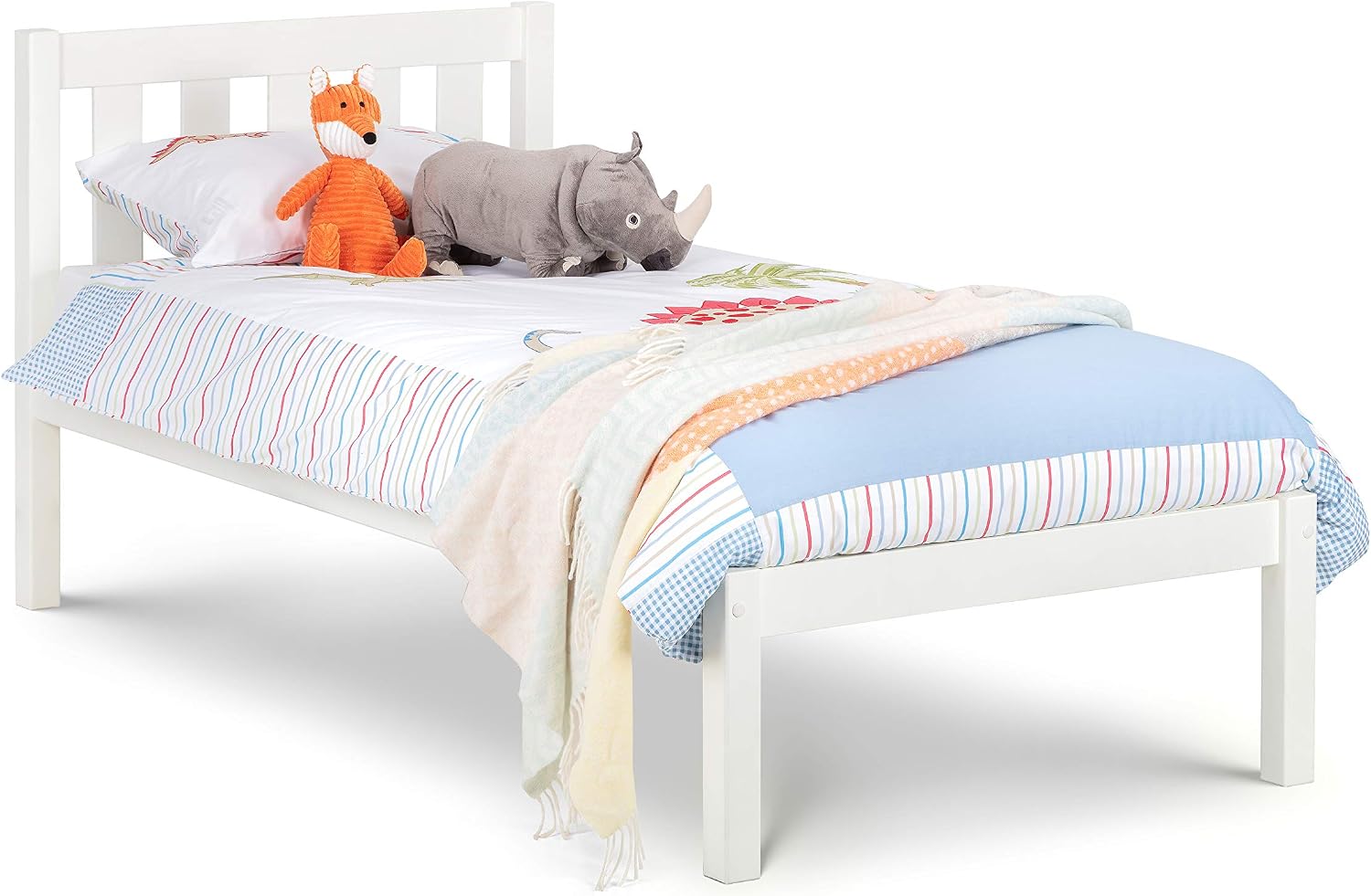 Julian Bowen Luna Bed - Surf White Painted Beds, Single