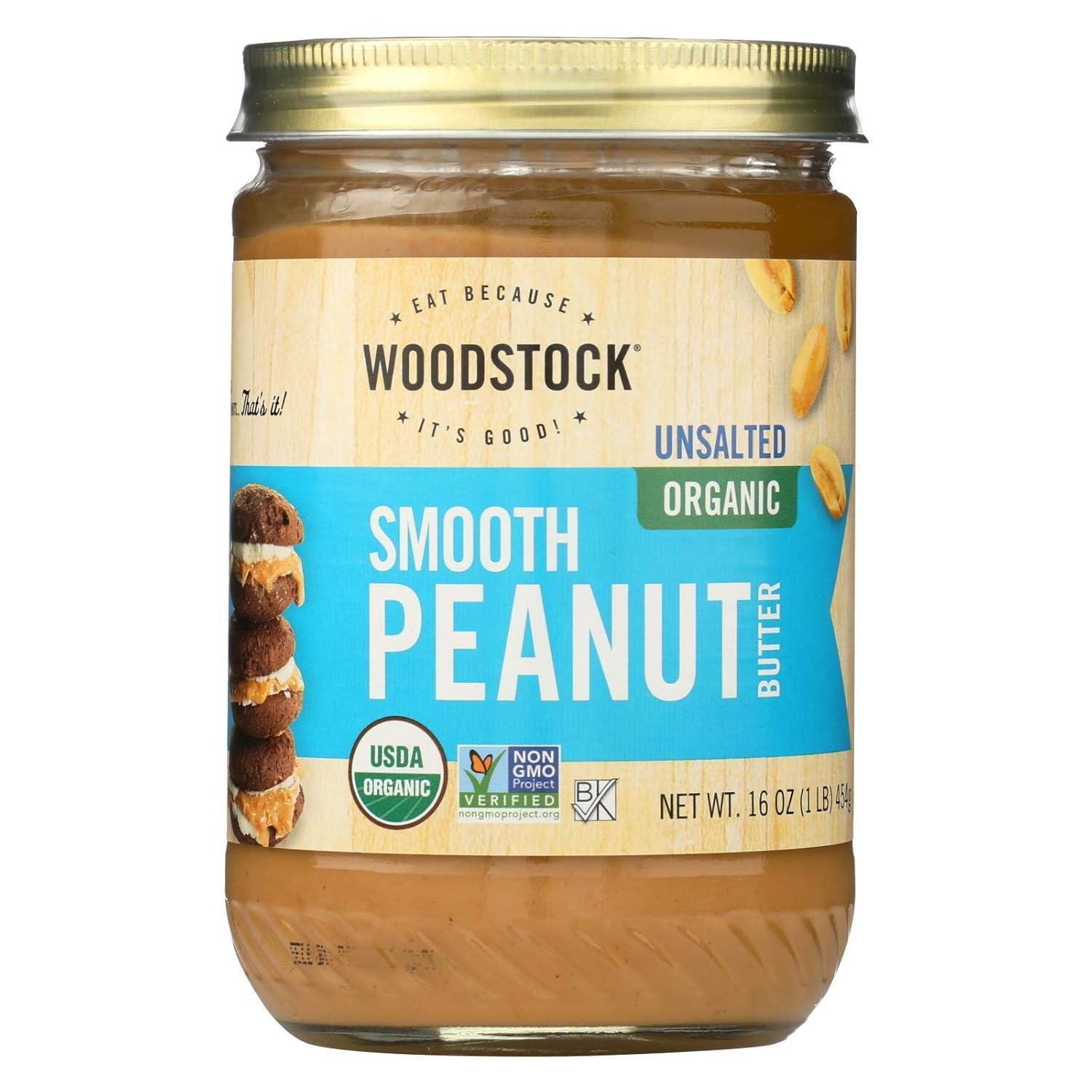 Amazon Com Woodstock Farms Organic Smooth Peanut Butter No Salt