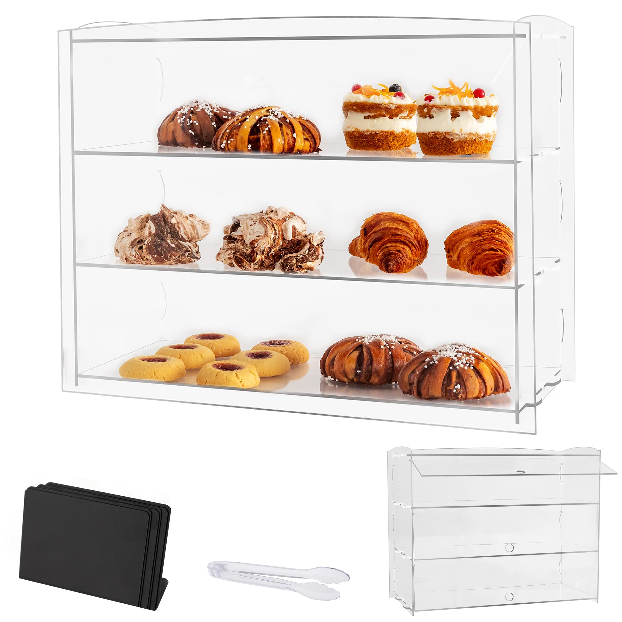 Photo 1 of ODOXIA Bakery Display Case | Pastry Display Case For Baking Enthusiasts | Acrylic Boxes For Food Display | Cookie Display | Dessert Display | Bakery Display | Countertop Display Case | Pastry Case