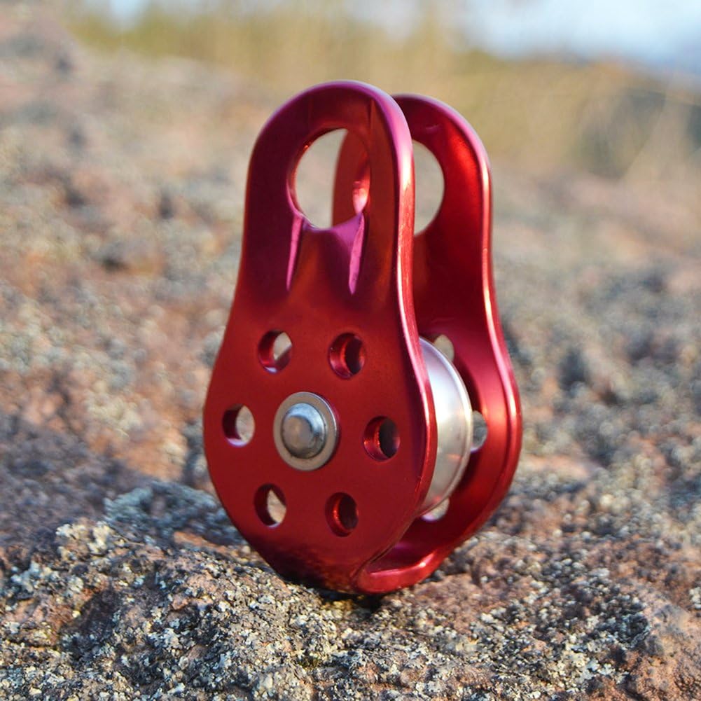 Zip Line Rescue Cable Transport Lifting Pulley Trolley Durable Leoie