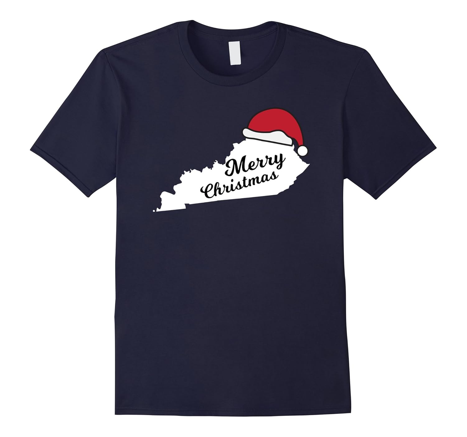 Kentucky Merry Christmas Holiday T-Shirt-ANZ