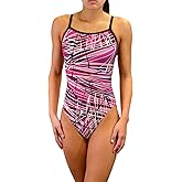 Adoretex Girl's/Women's Pro One Piece Thin Strap Athletic Swimsuit