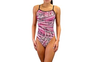 Adoretex Girls/Womens Pro One Piece Thin Strap Athletic Swimsuit
