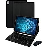 LICIUER for iPad A16 and 10th Generation Case with Keyboard and Mouse, 7 Color-Changing Keys Board Folio Cover with Pencil Holder Teclado for iPad 11 inch 11th 2025 and 10.9 inch 10 Gen 2022 (Black)