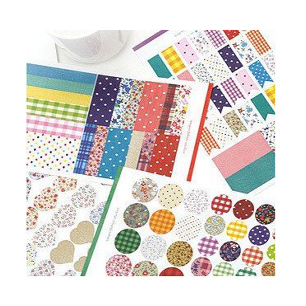 枚素敵な装飾的な接着シール Vanki シールセット テープ 4 テープ 和紙マスキング B01ms3jkva マスキングテープ 上品なスタイル