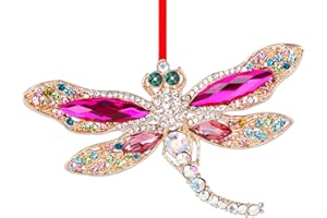 WhatSign Metal Dragonfly Ornaments for Christmas Tree Dragonfly Christmas Ornament Dragonfly Decorations Christmas Tree Ornament Dragonfly Ornament Christmas Decoration Dragonfly Gifts for Women Girls