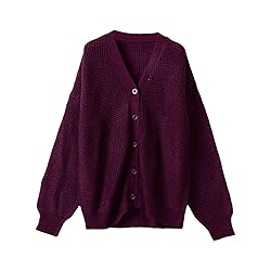 ADJHDFH Chunky Knit Sweater Cashmere Cardigan