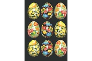 Notebook Ukraine Easter Egg Journal with Traditional Ukranian Pysanky: Cute Lined Planner Book for Writing Gift for Girls Kids Women Adults