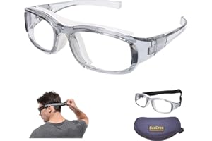 SooGree Sport Goggles Glasses Squash & Racquetball Goggles Basketball Glasses Adjustable Strap Resistant Impact