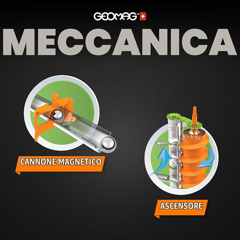 - Mechanics Gravity Elevator Circuit - Gioco Educativo e Creativo per Bambini - Costruzioni Magnetiche, Circuito con Blocchi Magnetici - Confezione da 207 Pezzi