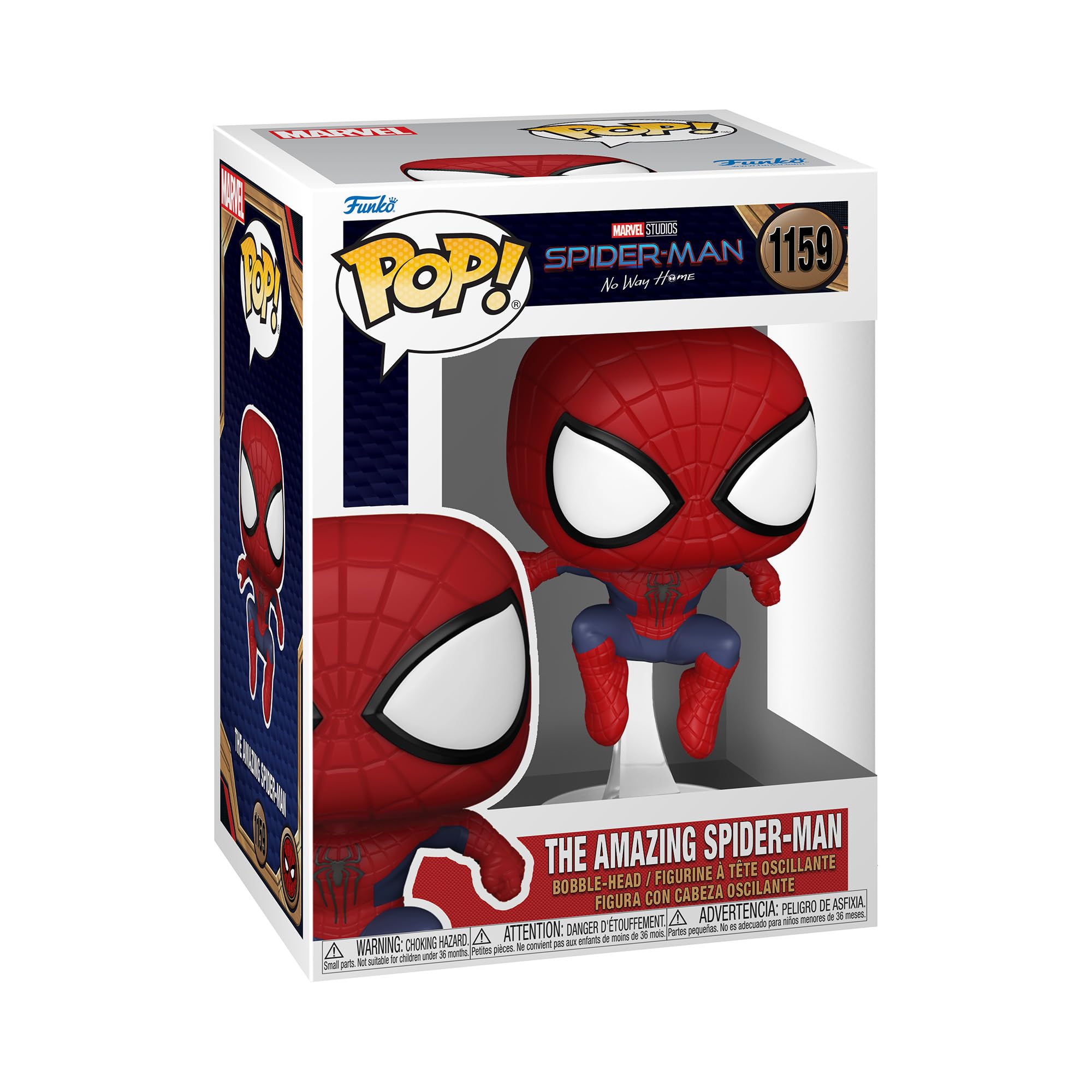 Funko Pop! Marvel: Spiderman No Way Home 2021 - Spider-Man - Leaping SM3 - Spider-man - Collectable Vinyl Figure - Gift Idea - Official Merchandise - Toys for Kids & Adults - Movies Fans