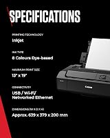 Canon PIXMA PRO-200 Printer A3+ Dye Ink Vibrant Colour Media Handling LCD view 8