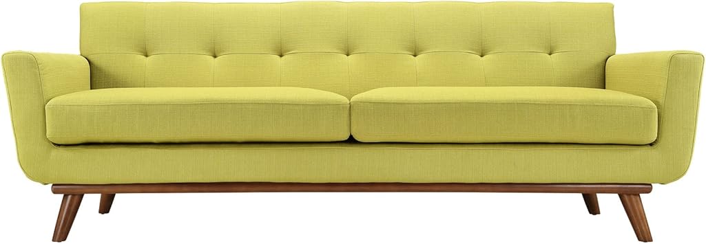 Amazon Com Retro Modern Lounge Sofa Chartreuse Kitchen Dining