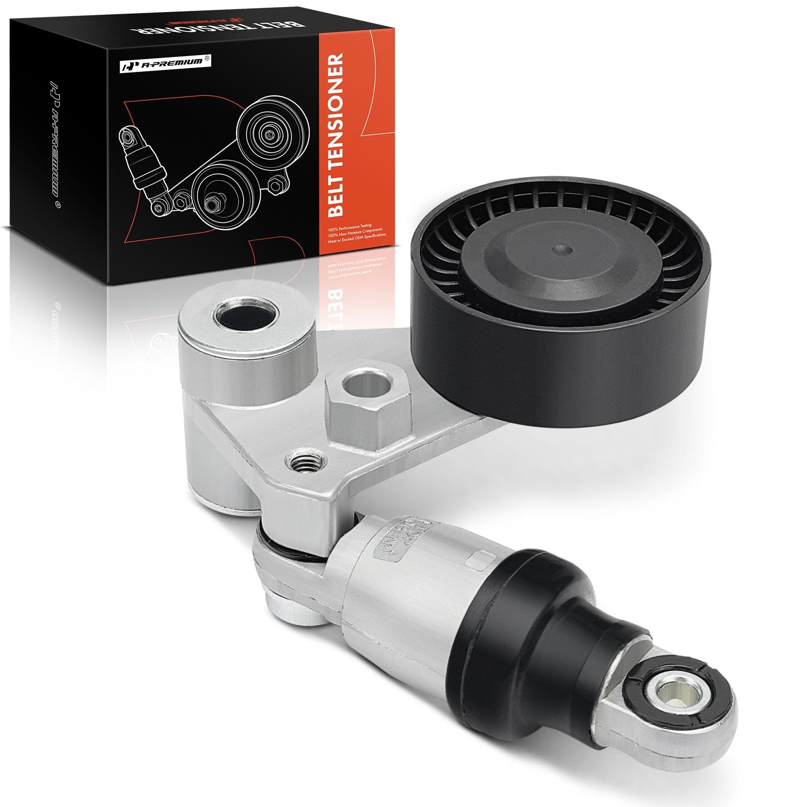 Photo 1 of A-Premium Belt Tensioner Assembly with Pulley Compatible with Hyundai Entourage Azera Santa Fe Veracruz & Kia Amanti Cadenza Sedona Sorento 2006-2018, Replace# 41900436443, 252813C100