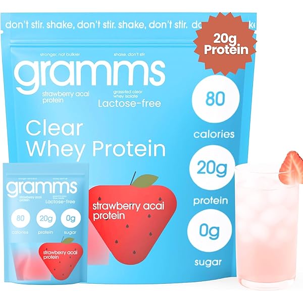 Amazon.com: GRAMMS Clear Protein Powder 20G Protein for Women