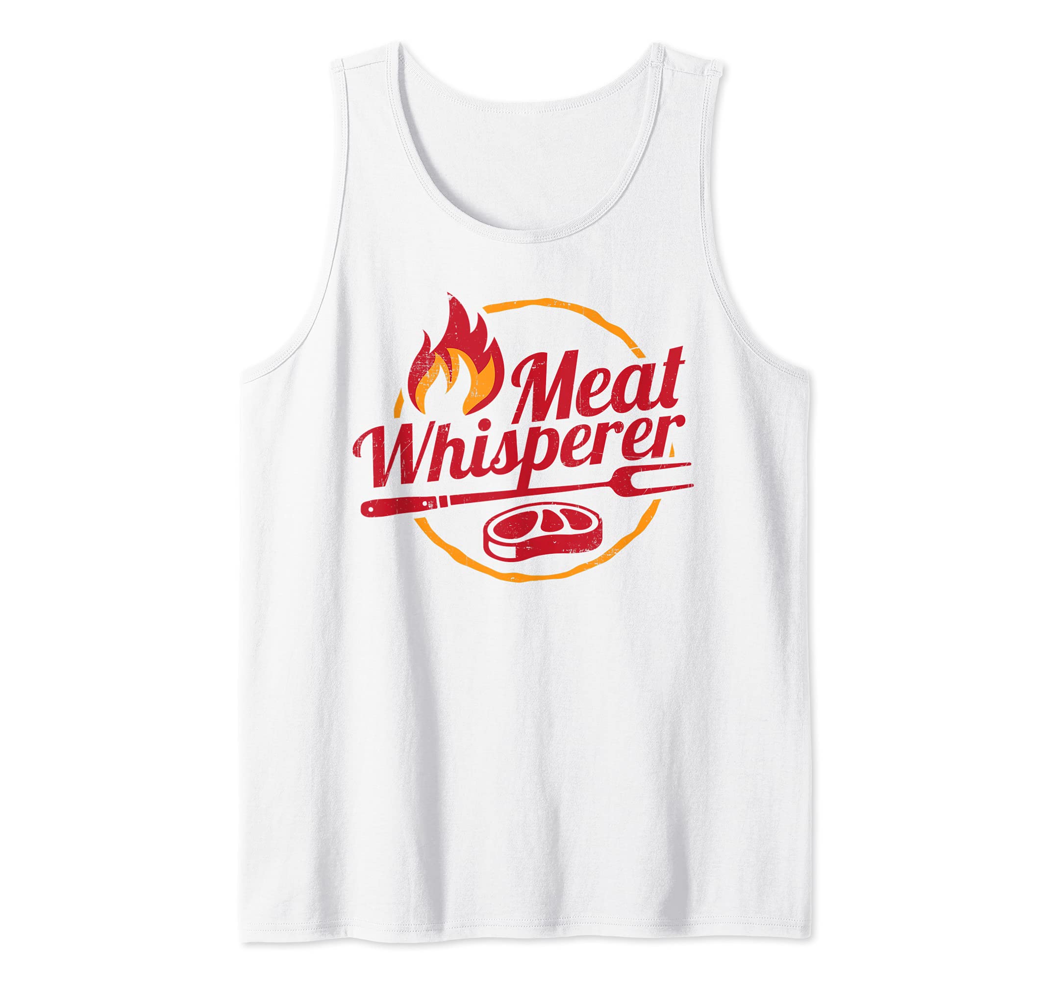 Chef Meat Whisperer Funny Grillmaster Grilling BBQ Barbecue Tank Top