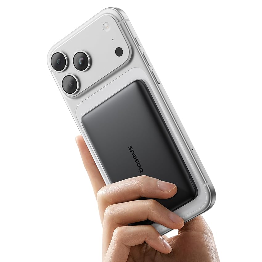Baseus Picogo AM41 Power Bank, Ultra Slim 5000mAh Magsafe Powerbank