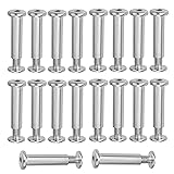 Savagrow 20 Sets M6 x 30mm Silver Furniture Screws