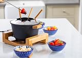 Princess Fondue Set Pure Black Bamboo 1.5 L 800 W 8 forks view 4