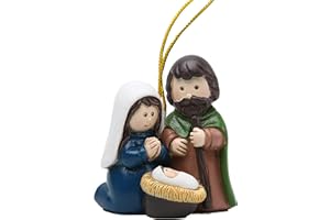 HODAO Nativity Sets for Christmas Indoor Holy Family Figuriner Decoration and Display on Mantel or Window Sill