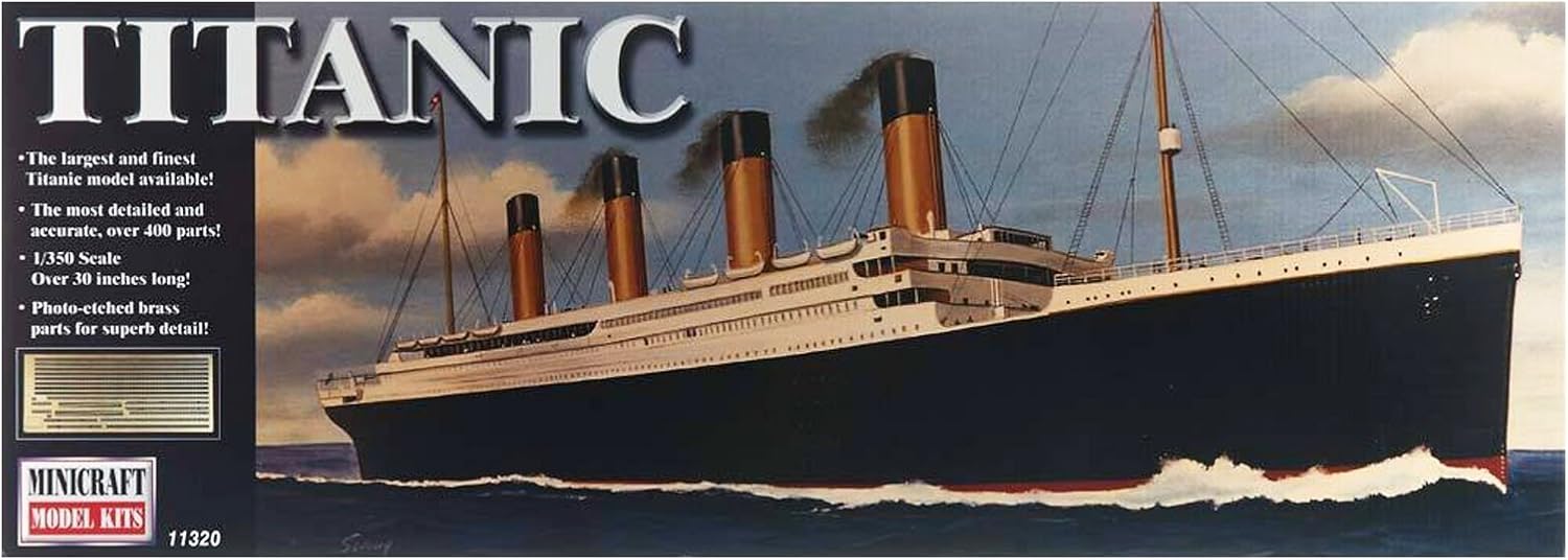 Plastic Minicraft RMS Titanic Model Kit 30 inches long 1 350 scale 400 Piece Toys & Hobbies