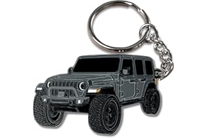 FOUR WHEEL BEAST Jeep Wrangler Keychain - Officially Licensed Jeep Rubicon Accessories JL Key Chain JKU 2024 2023