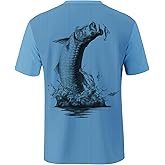 Palmyth Mens Fishing Shirts UPF 50+ Sun Protection Short Sleeve UV T-Shirts Breathable Quick-Dry