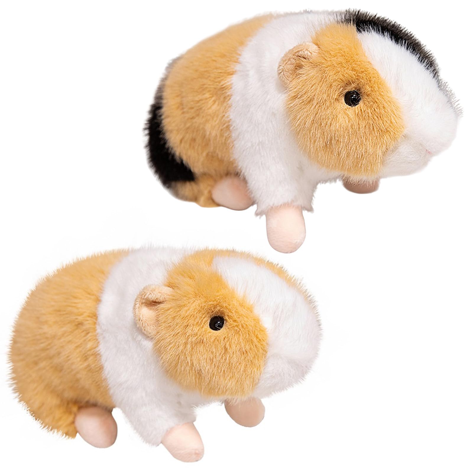 Cretvestsar 2 Pack Soft Guinea Pig Plush Toys, a Charming Pair of Cuddly Stuffed Animals for Kids, Realistic and Huggable Guinea Pig Toys for Valentine's Day, Birthday Gifts for Boys and Girls