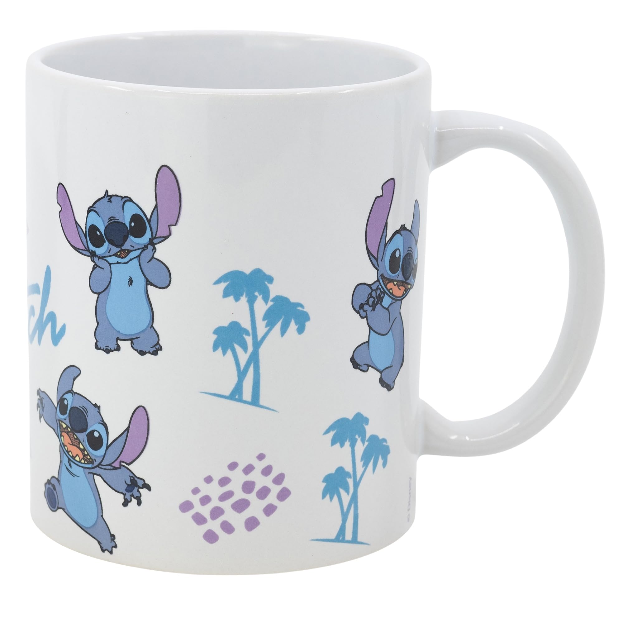 STOR Ceramic Mug 325 ML | Stitch Leaves Pattern