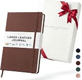 Beechmore Books Beechmore A4 Leather Hardcover Journal 160 Lined Pages