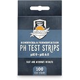 Fermentaholics Kombucha &amp; Fermentation pH Test Strips &ndash; Instant Read pH Strips Dispenser for Brewing &amp; Fermentation, pH Range 0&ndash;6