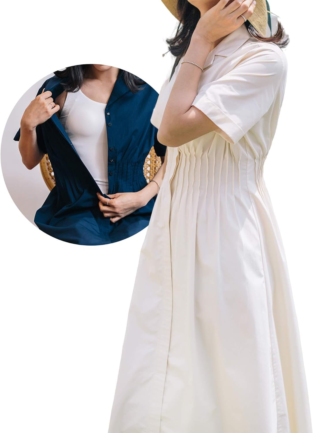 fit and flare shirt dress