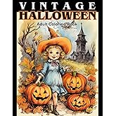 Vintage Halloween Adult Coloring Book: Over 45 Vintage Inspired Halloween Images to Color