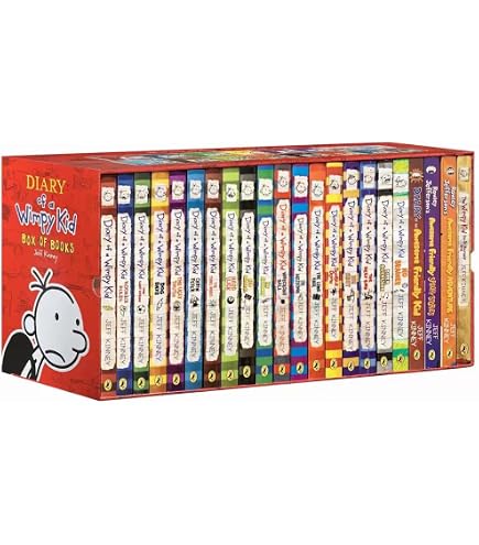 Amazon.com: A Library of Wimpy Kid 24 Books of Boxed Set, Complete