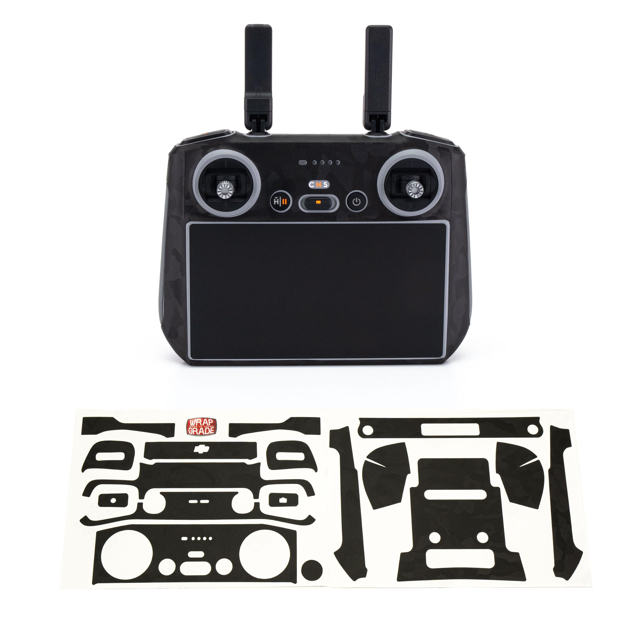 WRAPGRADE Skin Stickers Compatible with DJI RC 2 (BLACK BUMPY CAMO)