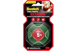Scotch, 3M, Fixa Forte, Fita Dupla Face, Fixação Extrema, 24mm x 2m