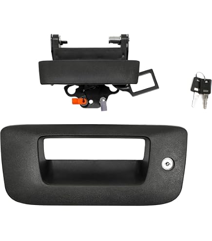 thumbnail image 2 of Black Textured Tailgate Handle Bezel For 2007-2013 Chevy Silverado – With Keyhole 2 of 13