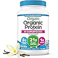 Orgain Organic Vegan Protein + 50 Superfoods Powder, Vanilla Bean - 21g Plant Based Protein, 8g Prebiotic Fiber, No Lactose I