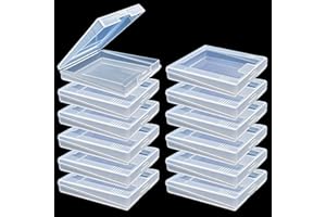 Sanviatime 12Pcs Clear Game Card Case Protective Game Cartridge Case Plastic Game Card Storage Box Dust Cover Game Cartridge Holder for Nintendo Gameboy Color GBC