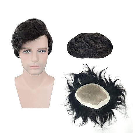 Stylazo Natural Human Hair Toupee Patches Systems Wig For Men